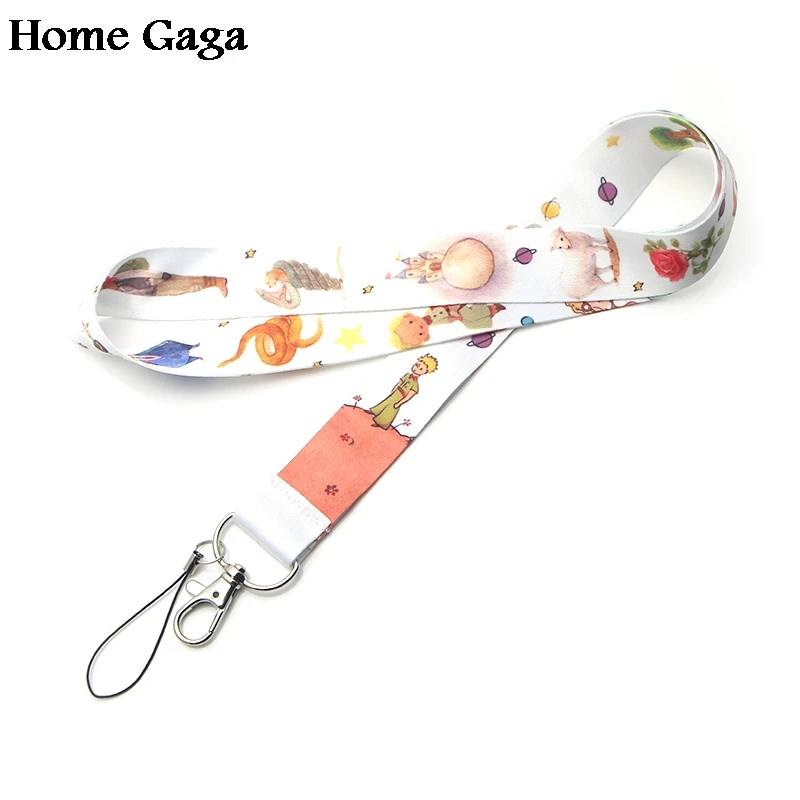 Homegaga Маленький принц мультфильм diy брелок ремешок тесьма лента шейный ремень эмблема на ткани держатель телефона Ожерелье Аксессуар D1704