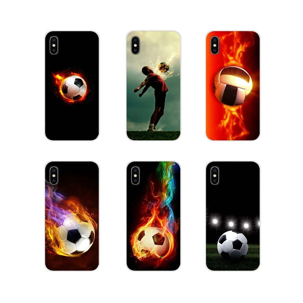 Прозрачный чехол из ТПУ для Xiaomi Redmi Note 6A MI8 Pro S2 A2 Lite Se MIx 1 Max 2 3 Oneplus 6T Fire Football Soccer Ball |