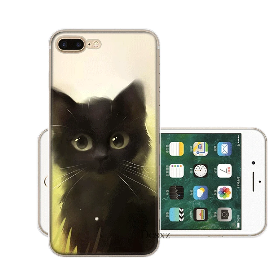 Cute Cat Mobile Phone Case for iPhone 7 8 6 6s Plus 11 Pro X XS Max XR 5 5S SE Cover |