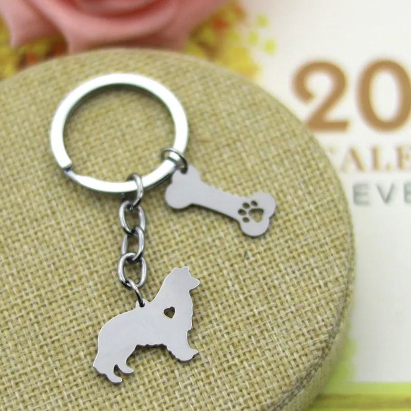 Брелок для ключей Canuomen с изображением Пиренеев собак|fashion keychain|keychain fashionstainless steel