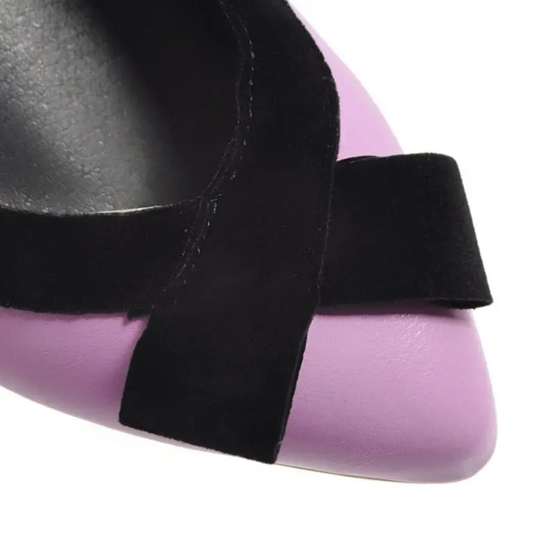 FITWEE Brand Women Pumps Mixed Color Thick High Heels Shoes Office Ladies Daily Club Fashion Footwear Size 33-43 | Обувь