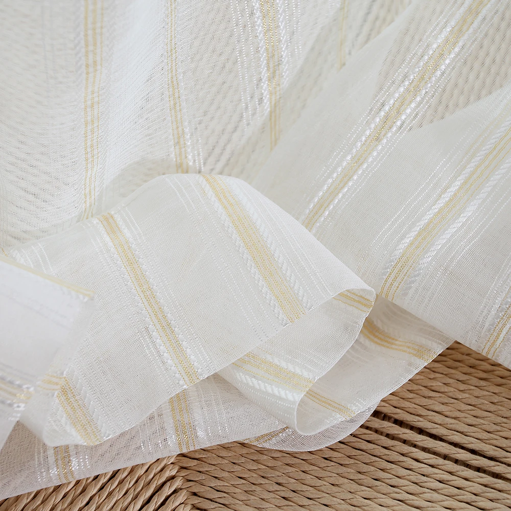 DSinterior полосатая тюль занавес для окон кухни или спальни гостиной | Дом и сад