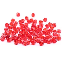 red 4mm 100pc austria crystal bicone beads 5301 crystal beads bulk necklace glamour handmade s 68