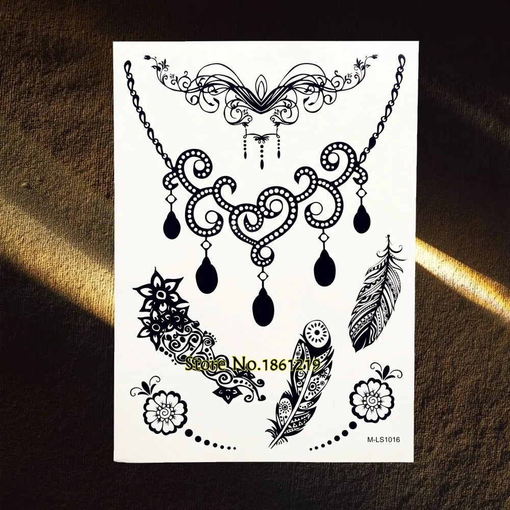 Поддельные вспышки татуировки чокер шаблон Кулон Драгоценность паста