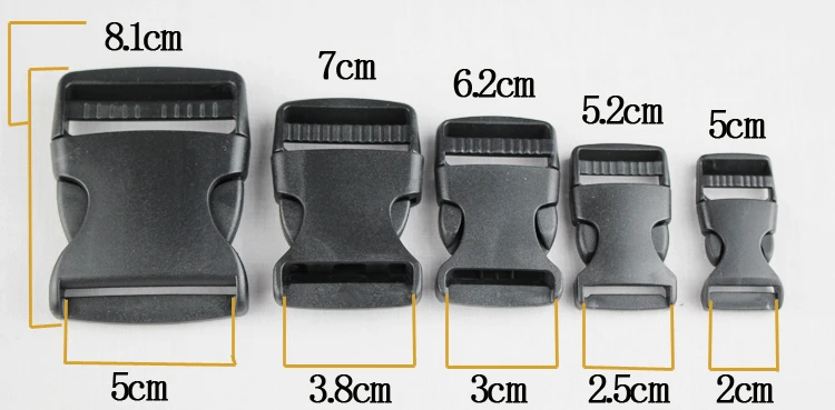 10pcs/lot 2-5mm black plastic buckle for backpack bag band Luggage accessories free shipping 1159