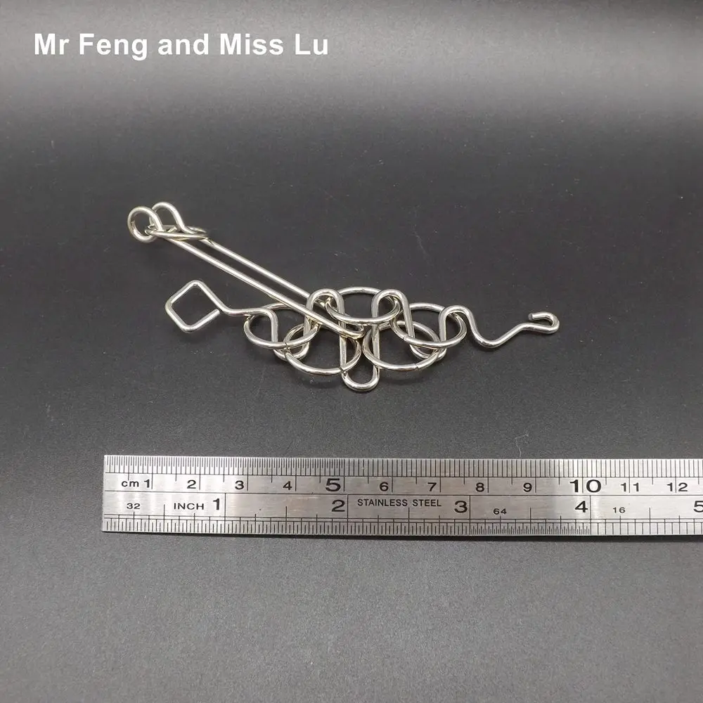 Серебряное кольцо змея головоломка игрушки для взрослых детское магических