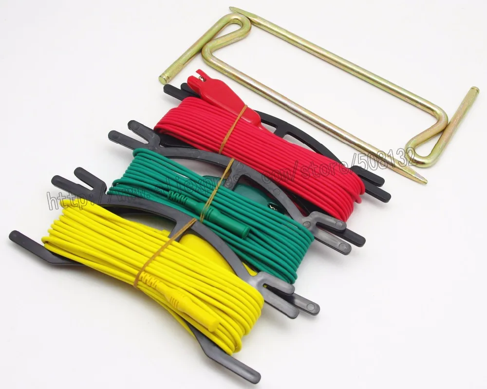 Тестовый свинец + земной гвоздь для земельного сопротивления тестовый