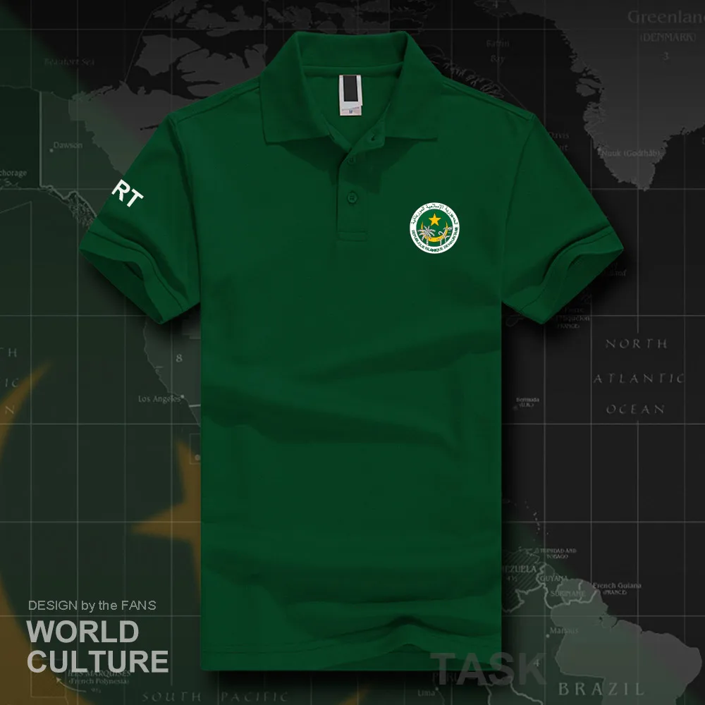 Mauritania Mauritanian MR MRT polo shirts men short sleeve white brands printed for country 2018 cotton nation team flag new 20 | Мужская