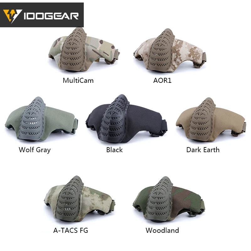 Страйкбольная маска IDO GEAR пейнтбольная из ТПУ полулицевая Тактическая Военная