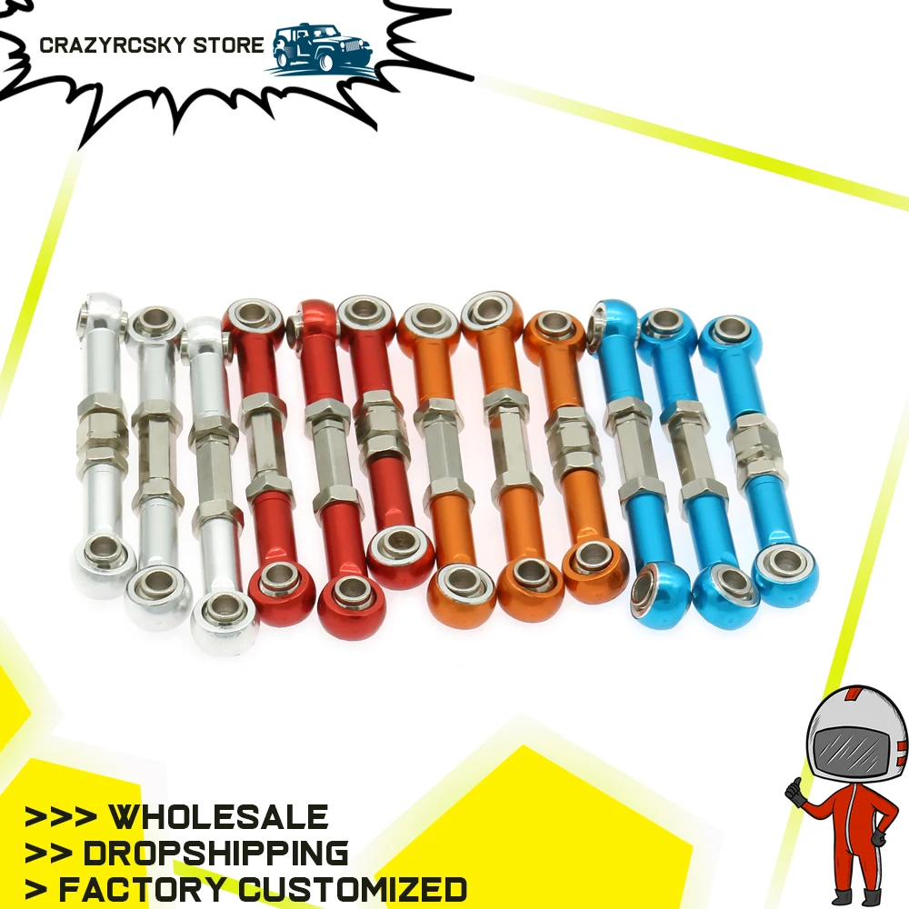 RCAWD 3 шт. Передняя рулевая тяга для радиоуправляемого хобби модель автомобиля 1/10 Fs