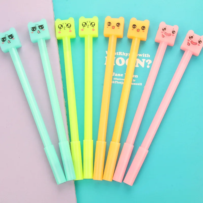 10 шт./лот Kawaii Cat стираемые гелевая ручка Творческий световой корейский ручки Canetas