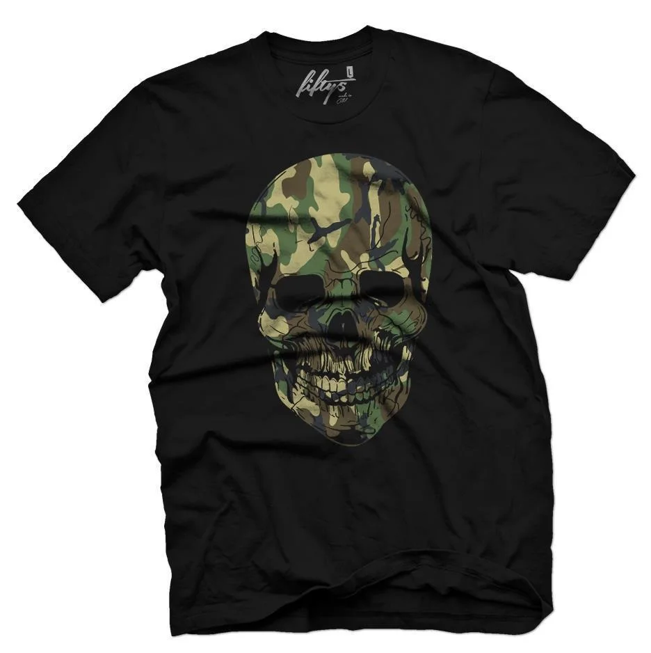 

Fashion Summer Straight 100% Cotton Camo Skull Men's T Shirt Tee Shirt