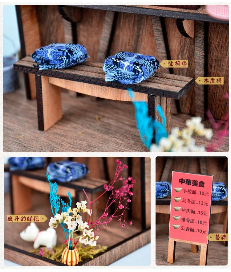 Cutebee Каса Кукольный дом миниатюрная мебель кукольный домик DIY Миниатюрные домики комната игрушки для детей Китайская народная архитектура