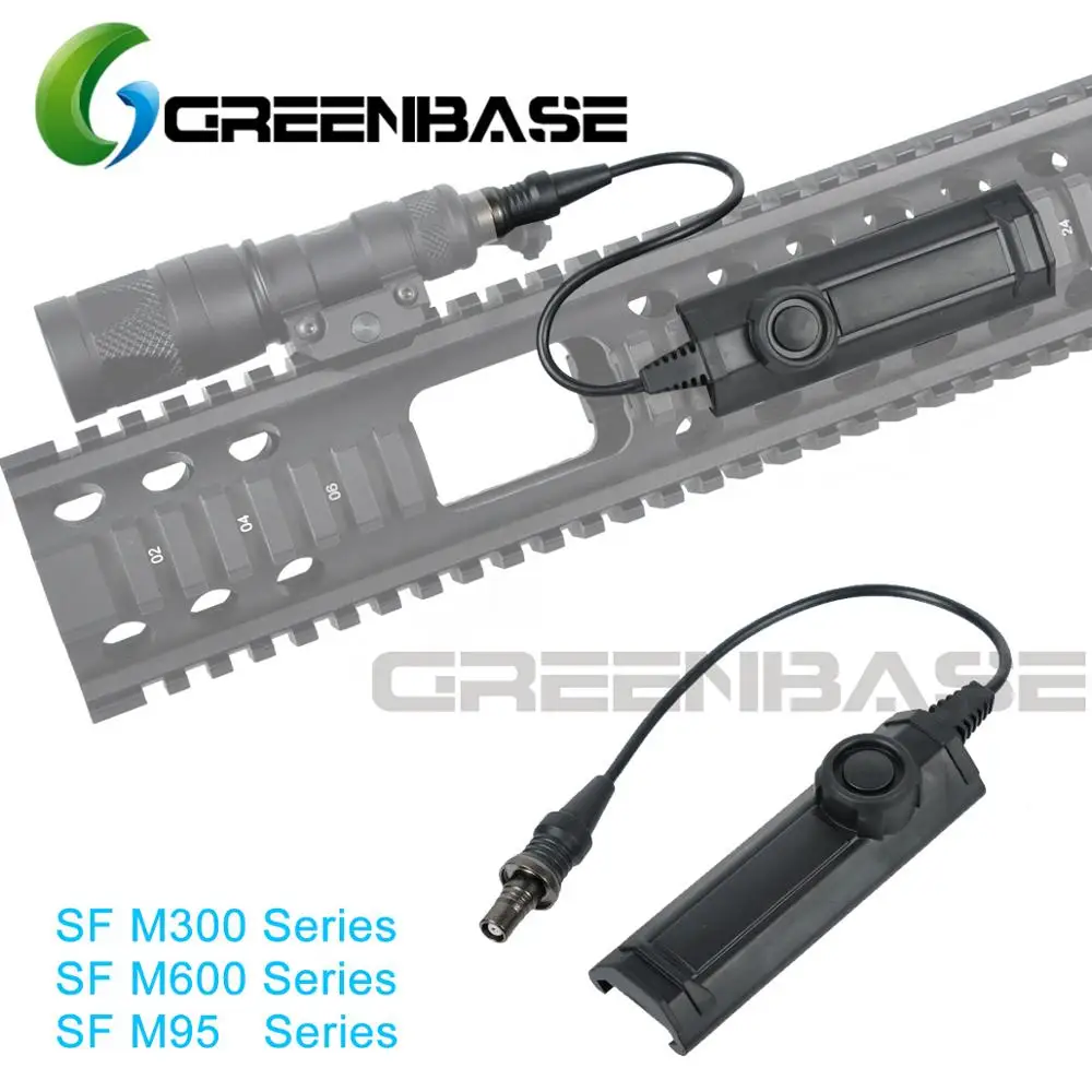 Тактический светильник серии Greenbase M300/M600/M951/M952 с постоянной/мгновенной функцией, дистанционный светильник, двойной переключатель