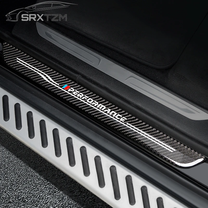 SRXTZM 4 шт. накладки на пороги автомобильной двери ступенчатая пластина защитная
