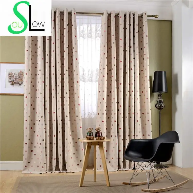 Круглые жаккардовые занавески с точностью ткань для оформления окон гостиной