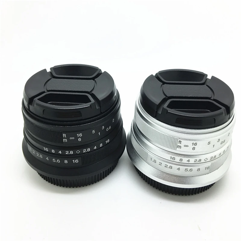 Ручная Фокусирующая линза для Sony NEX Черная/Серебристая 25 мм F/1 8 HD MC широкоугольная