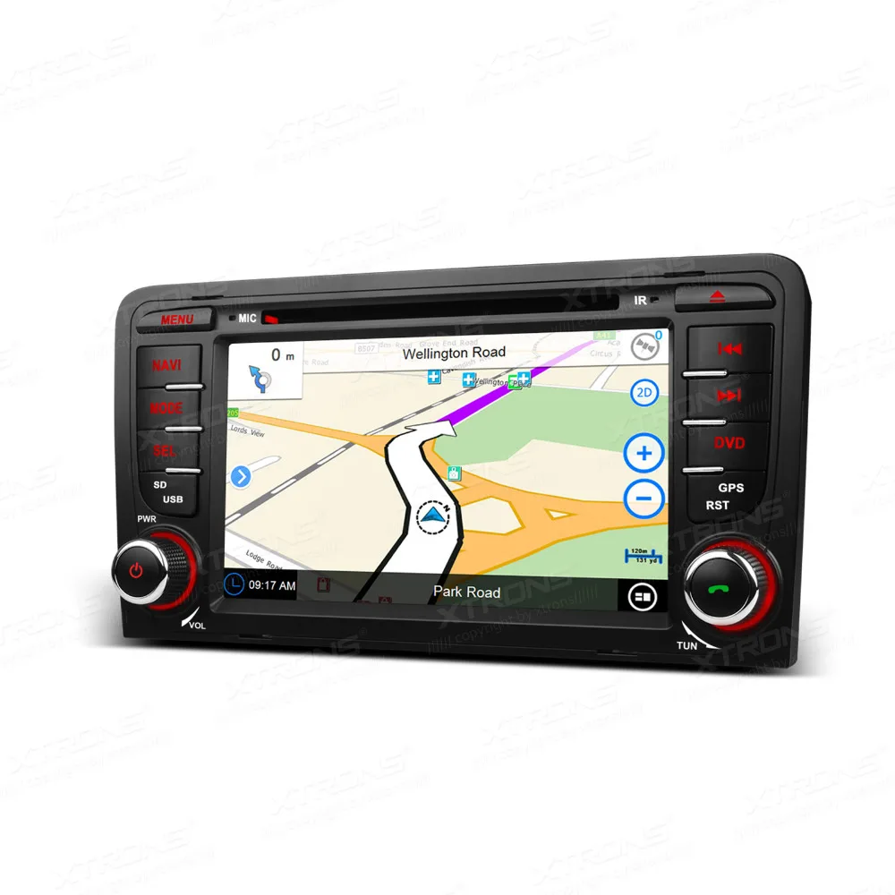 Автомобильный DVD-плеер 7 дюймов 2 DIN GPS-навигация радио Canbus USB SD для Audi A3 8P/A3 8P1 3 двери