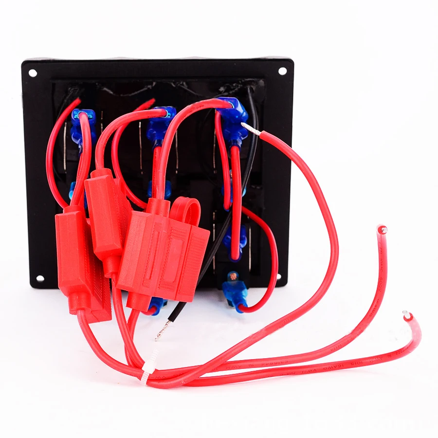 6Gang 12V 24V Marine Boat Toggle Switch Panel With Fuse 15A*3 Car Yacht RV Truck Cockpit Control Switches Accessories | Автомобили и