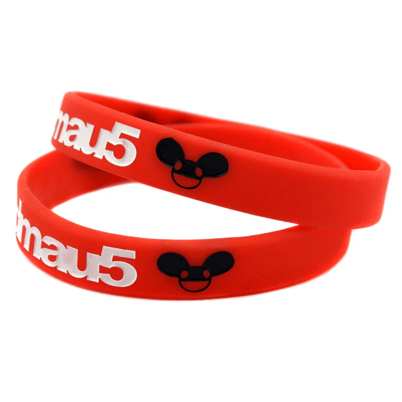 1 шт Взрослый размер Deadmau5 силиконовый резиновый браслет для музыкальных фанатов