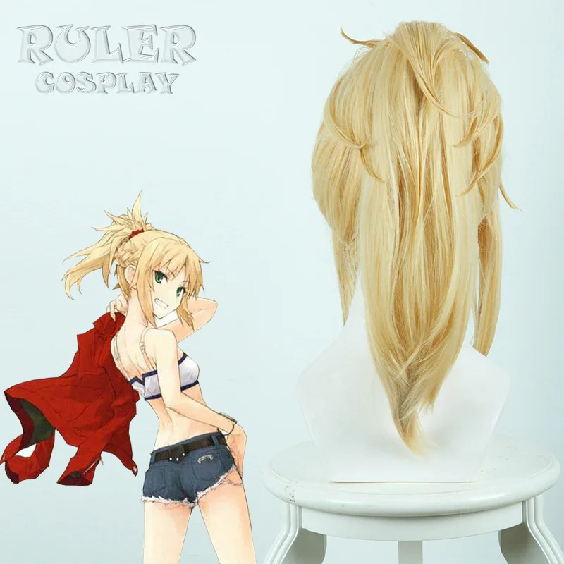 2019 Fate Apocrypha Rider парик аниме Astolfo розовый конский хвост длинный оплетка мордкрасный