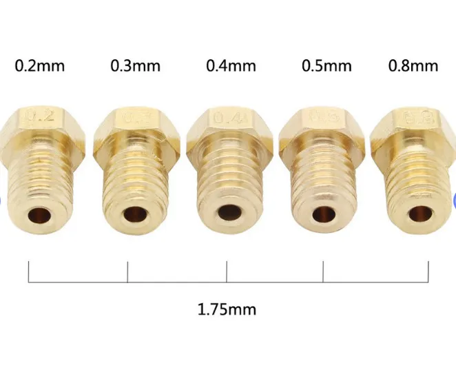 Запчасти для 3D-принтера Hotend экструдер E 3d V6 j медная насадка M6 1 75 мм 3 0 поставка