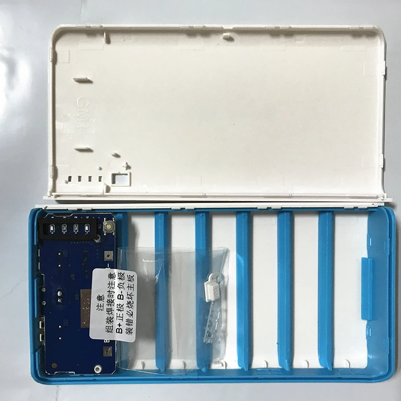 5V 2A 1A Мобильный Внешний аккумулятор DIY комплекты зарядное устройство монтажная плата зарядка Повышающий Модуль питания 6 S/4S 18650 Чехол Двойной USB