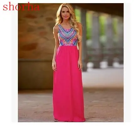 Летнее платье для беременных 2018 красное с принтом Одежда Платья шифоновое