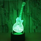 Светодиодный ночной Светильник 3d для гитары, 3d лампа с сенсорным управлением и дистанционным управлением, визуальный креативный подарок, светодиодный ночсветильник, новинка, светильник ветительные приборы Led Usb 3d