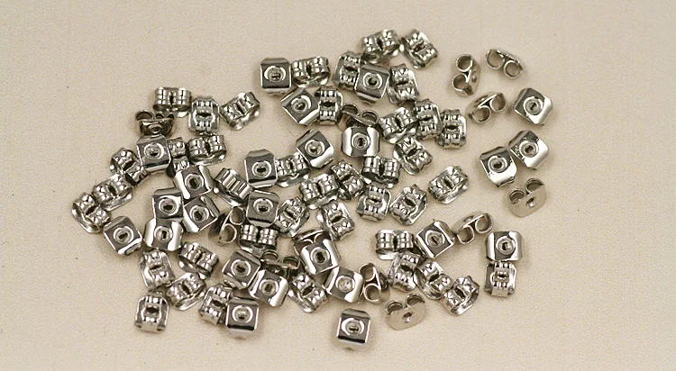 Новый Поступление 4*5ММ 20шт/лот Цветочная Кулястая Трубка Крупные Накладки Резиновая Задняя Заглушка Для Сережек Ювелирные Изделия для Моды DIY.