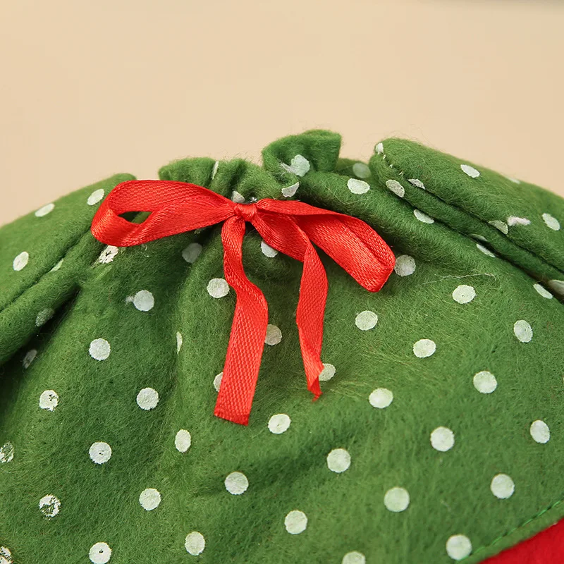 Christmas Red Wine Bottle Holder Cover Bag Elf Champagne Set Xmas Decors Table Decorations for Home | Дом и сад