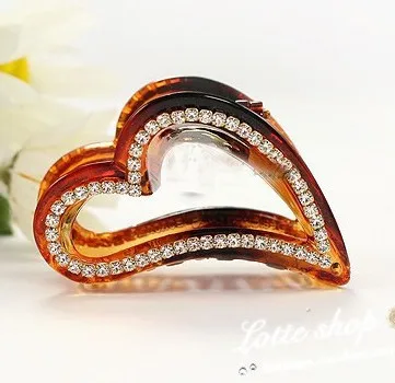 High Quality Women Hair Claws Hear Style Fashion Rhinestone clips head accessories for lady 1 Piece Free shipping |