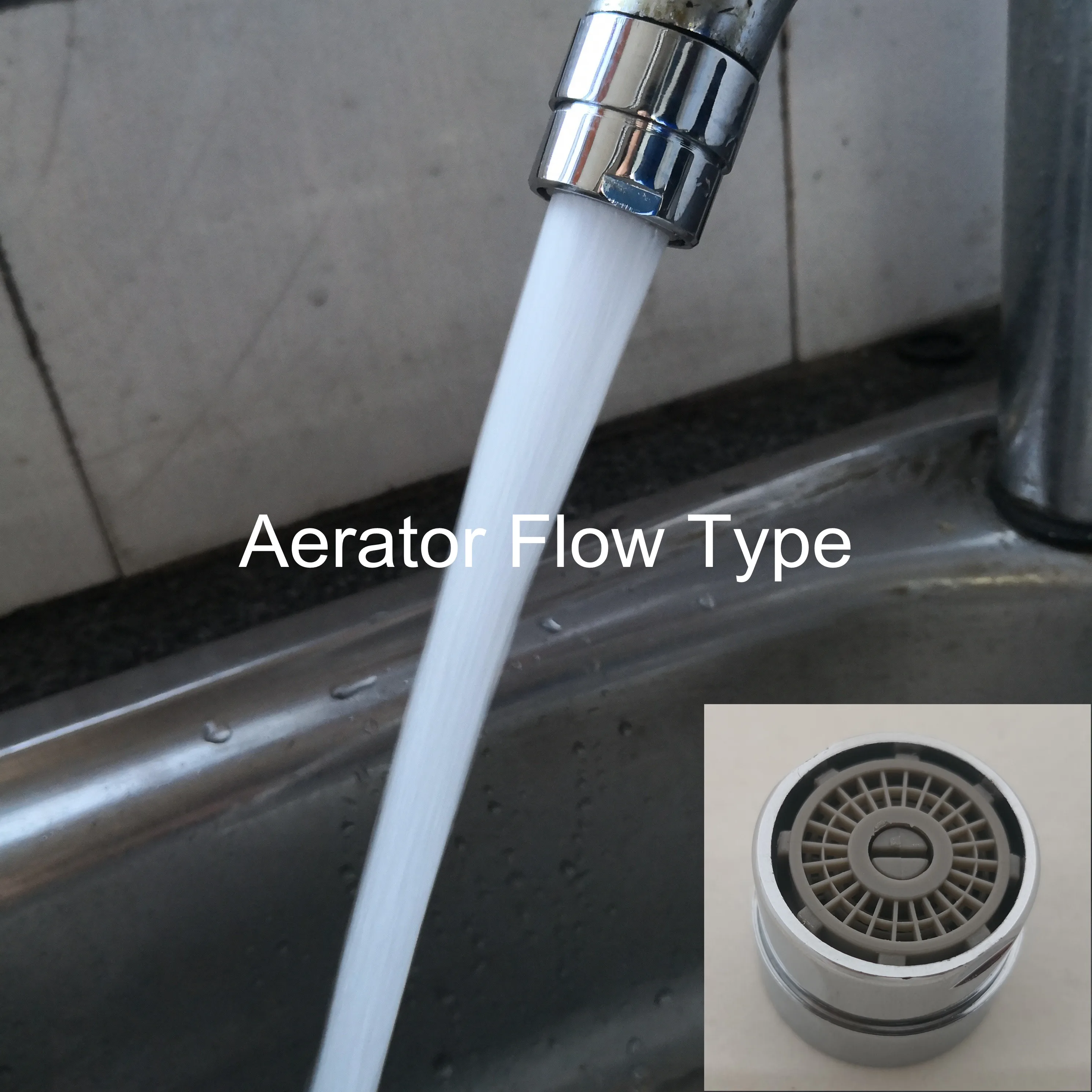 Водосберегающий аэратор с регулировкой потока (TP-A05) резьба M24/F22 экономия денег 70%