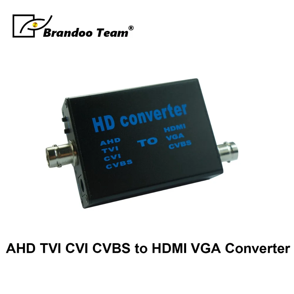 AHD/TVI/CVI/CVBS к HDMI/VGA/CVBS конвертер HDMI NTSC/PAL видео CCTV монитор|Коробки передач и кабели| |
