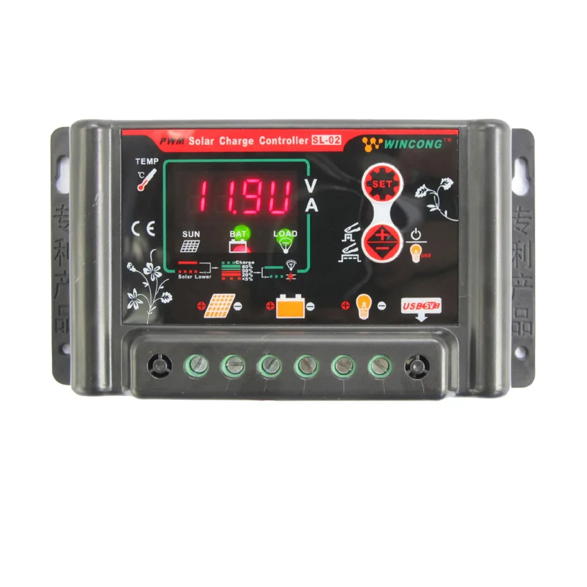 Контроллер солнечной зарядки 3A/10A/20A/30A 6 в 12 В 24 48 60 li ion Ni MH LiFePO4 солнечная