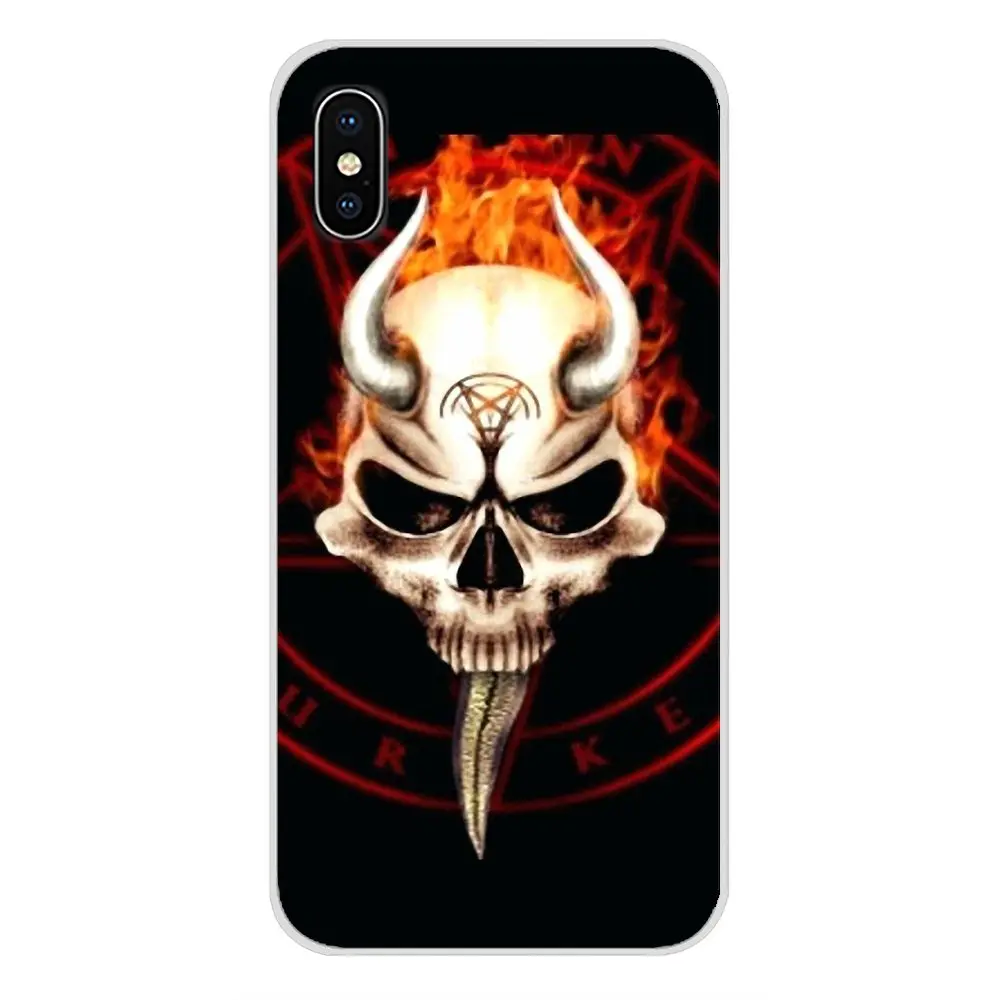 Сатанинский Череп Темный для Samsung Galaxy S3 S4 S5 Mini S6 S7 Edge S8 S9 S10 Lite Plus Note 4 5 8 9 Аксессуары