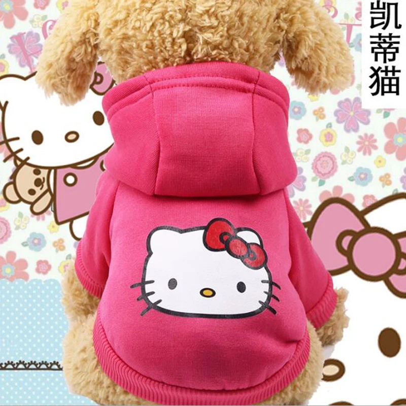 Толстовка с капюшоном для собак из мультфильма зимняя одежда пальто куртка
