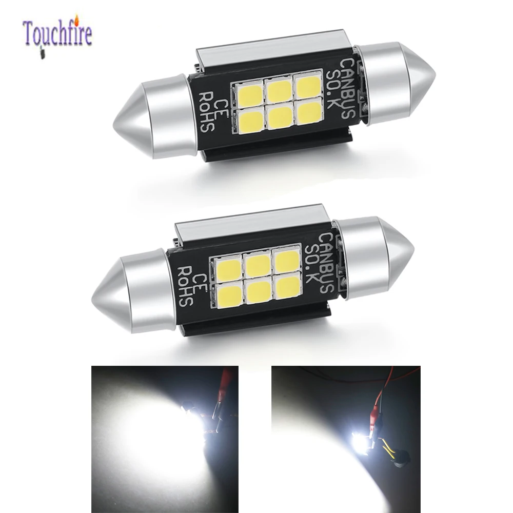 100 шт. C5W Festoon Canbus автомобильная лампа 3030SMD 8LED подсветка номерного знака