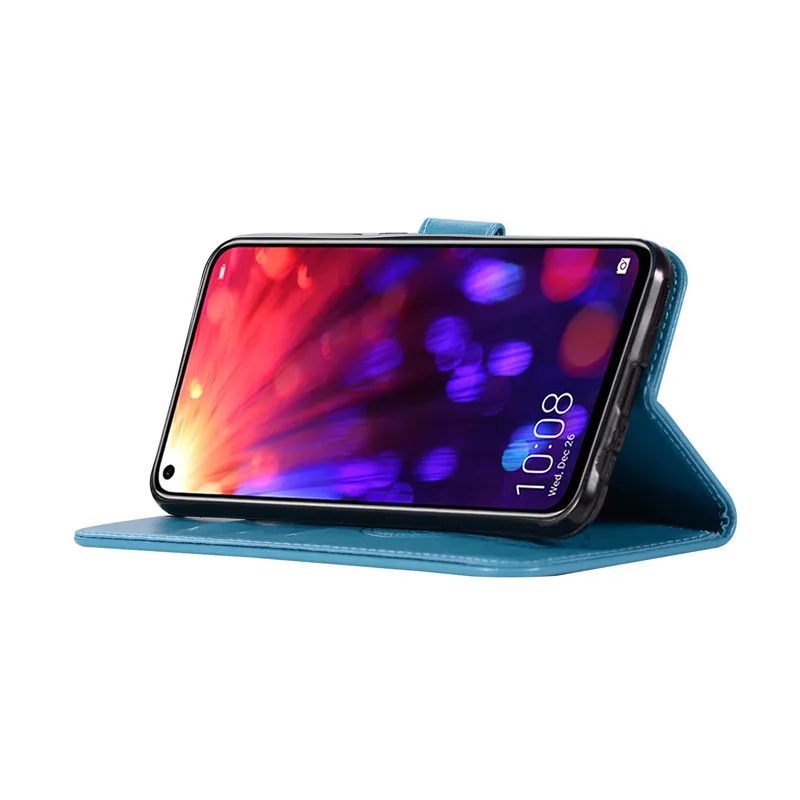 Флип Чехол huawei Honor вид 20 чехол 6,4 Роскошная Обложка на заднюю панель из искусственной кожи чехол для телефона для huawei Honor вид 20 PCT-L29 View20 V20 чехол