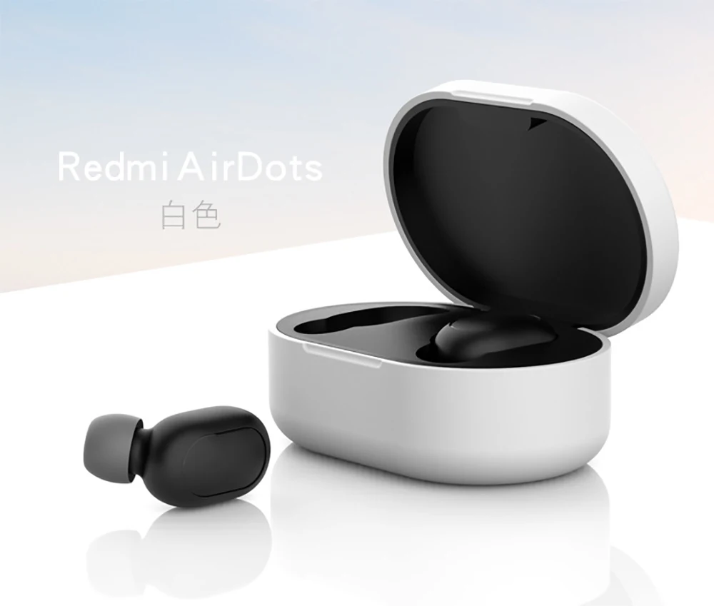 Силиконовый чехол для Xiaomi Mijia Redmi Airdots Молодежная версия Bluetooth наушники TWS защитный чехол для зарядки мягкий чехол из ТПУ