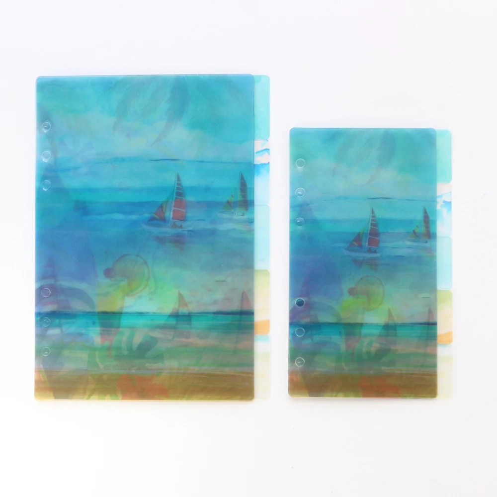 Милый полипропиленовый планер Domikee с 6 отверстиями тетрадь для спирального