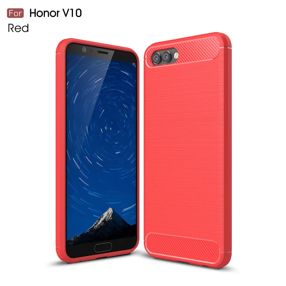 1 шт. pmobile телефонные чехлы для huawei honor V10 углеродного волокна прочный защитный