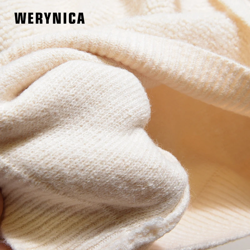 Женский вязаный кардиган на молнии Werynica повседневный теплый однотонный весну и
