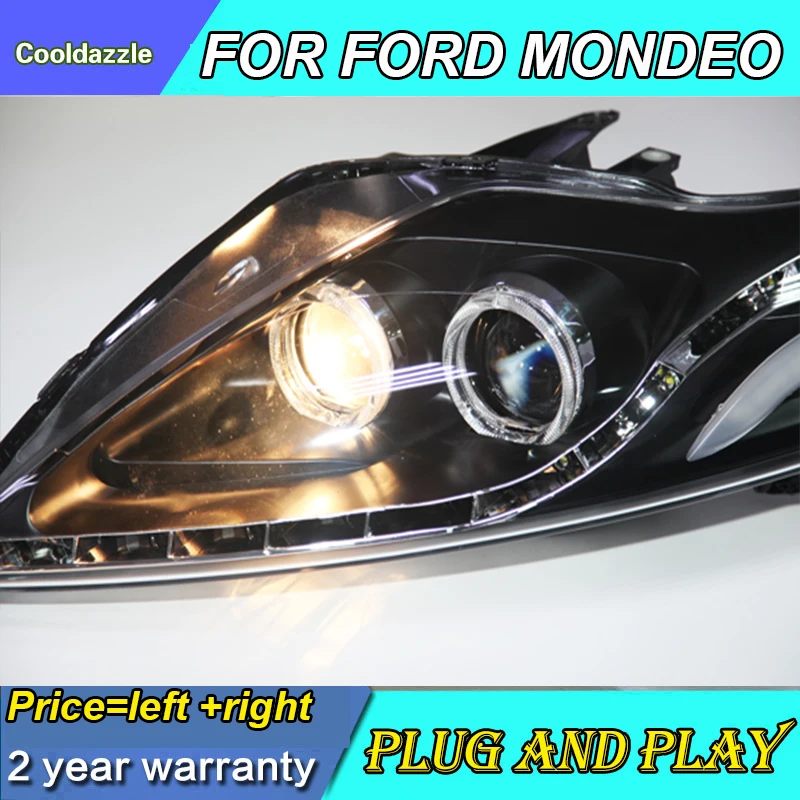 Светодиодный движущийся Поворотный Светильник для FORD Mondeo светодиодный фар 2007 2008