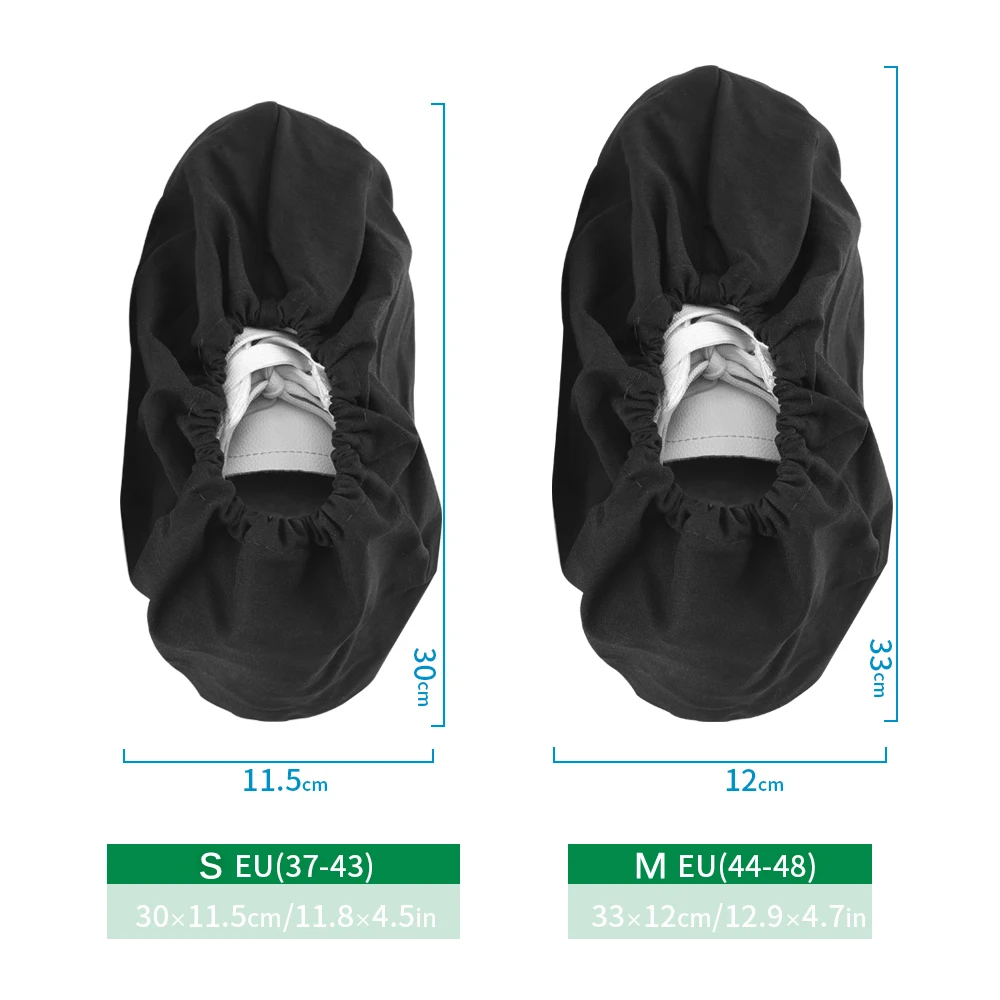 Demine Shoes Covers for Shoe Dust Proof Washable Reusable Flat Ankle Elastic Boot Cover Men Women Indoor Overshoes Accessories