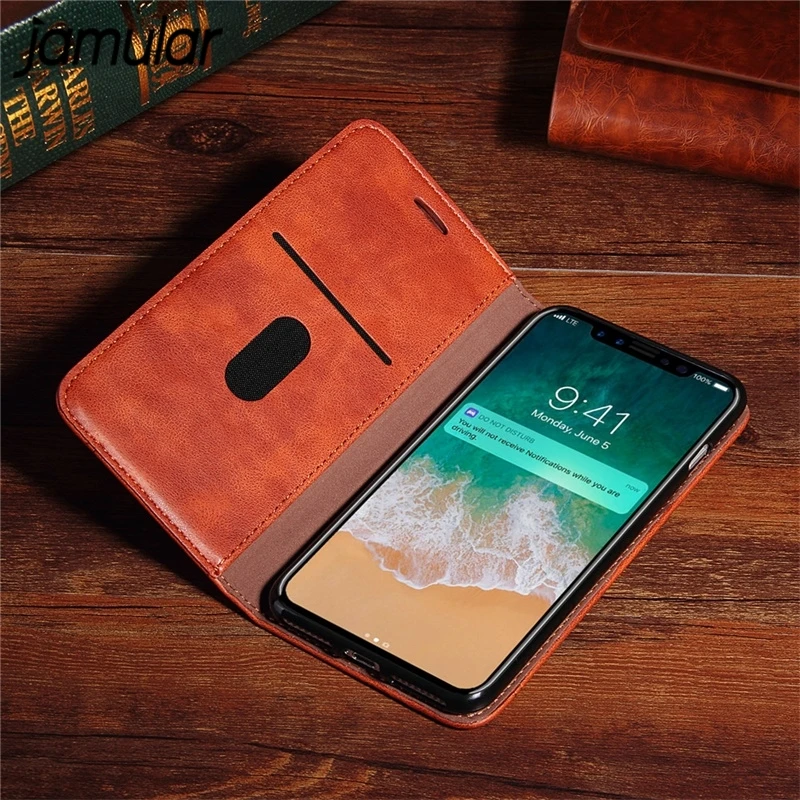 Чехол для телефона GYKZ Crazy Horse из искусственной кожи с текстурой iPhone XS MAX XR X 6 6s 7 8 Plus 5