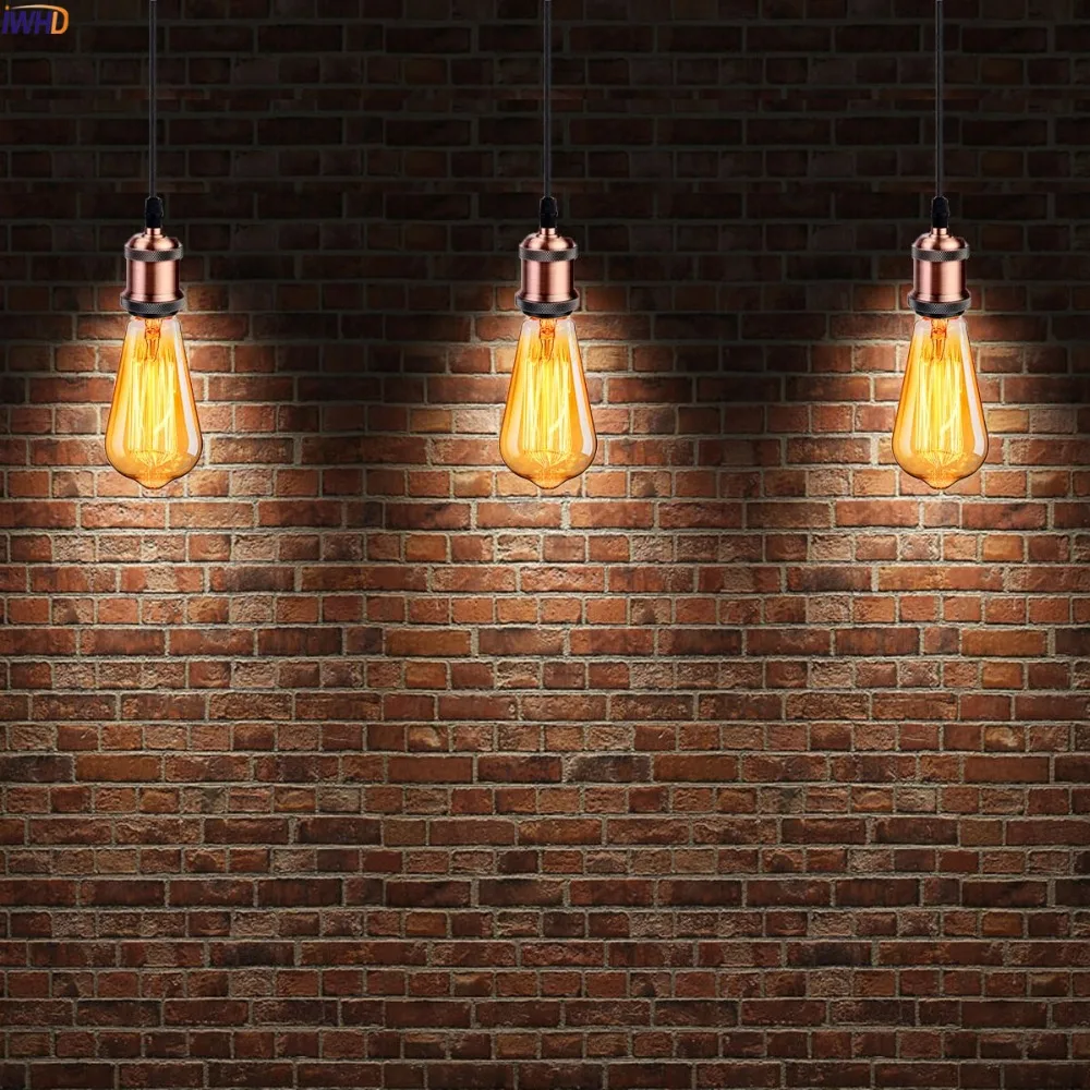 

IWHD Aluminum Portalamparas Vintage E27 Socket Light Bulb Holder 110-220V Douille Lamp Holder E27 Base Fitting Lampholder CE UL