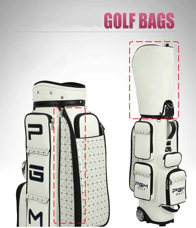 

PGM Large Capacity Portable Golf Bag with Tugboat Standard Clothing Bag for Ladies Golf Bag