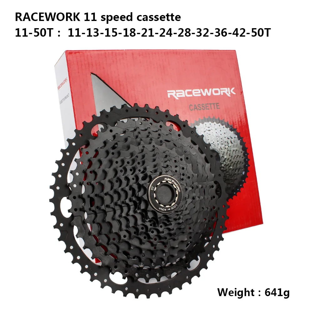 RACEWORK 11-42T 11-46T 11-50T 11-52T 10s 11s 12s Speed Mountain mtb Bike bicycle Cassette 42T 46T 50T 52T flywheel black gold | Спорт и