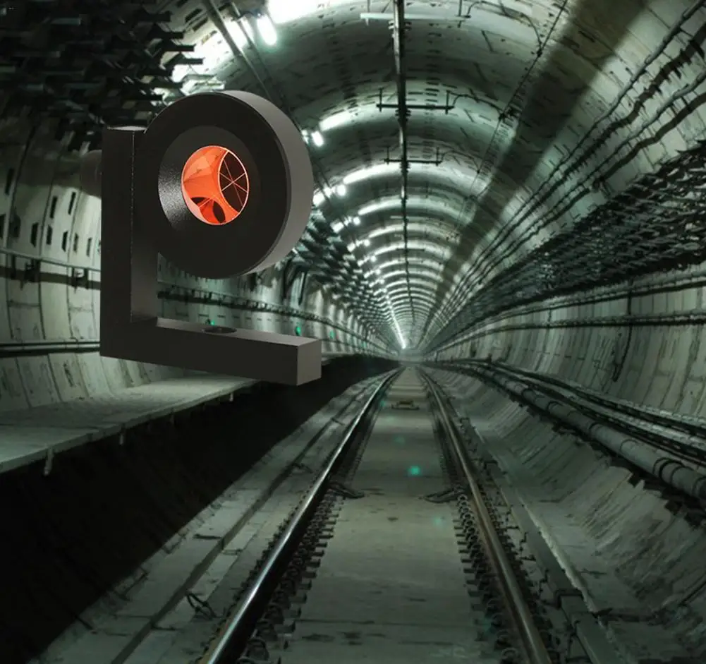 Новый 90 градусов Тип Мини черная призма для общей станции туннель призмы L Бар